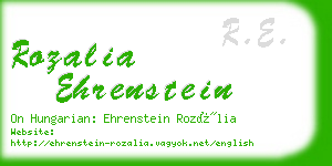 rozalia ehrenstein business card